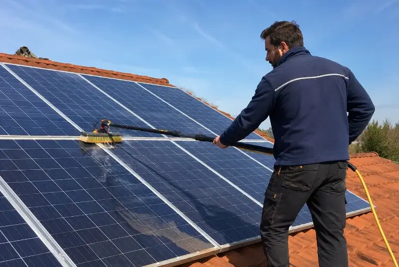 Nettoyage et entretien de panneaux solaires à la Baume-Cornillane