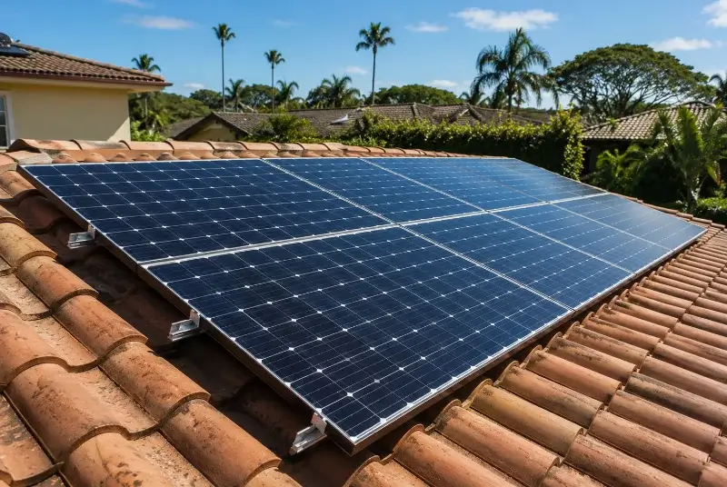 Installation de panneaux solaires à la Baume-Cornillane